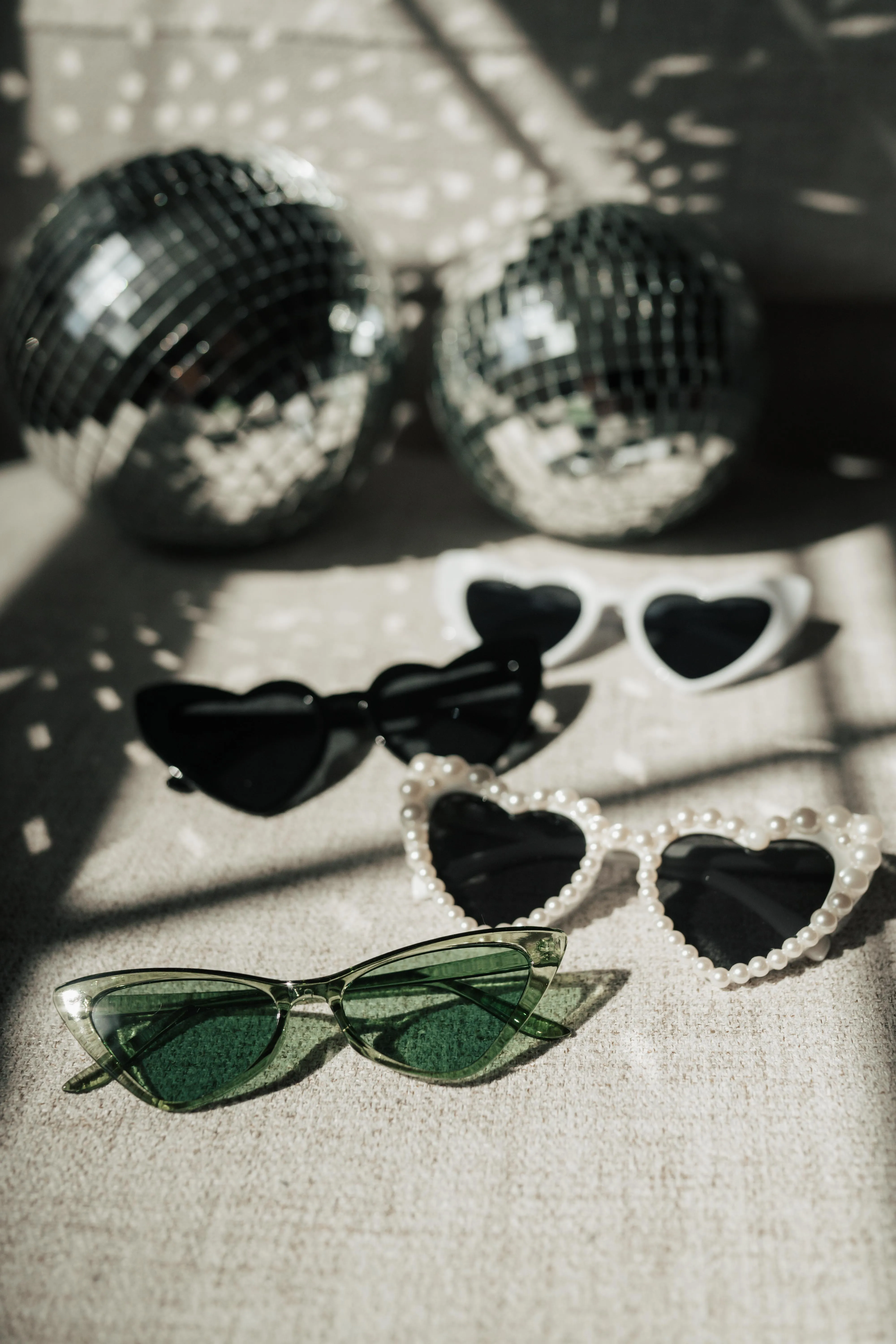 Fun sunglasses and props for photo booth